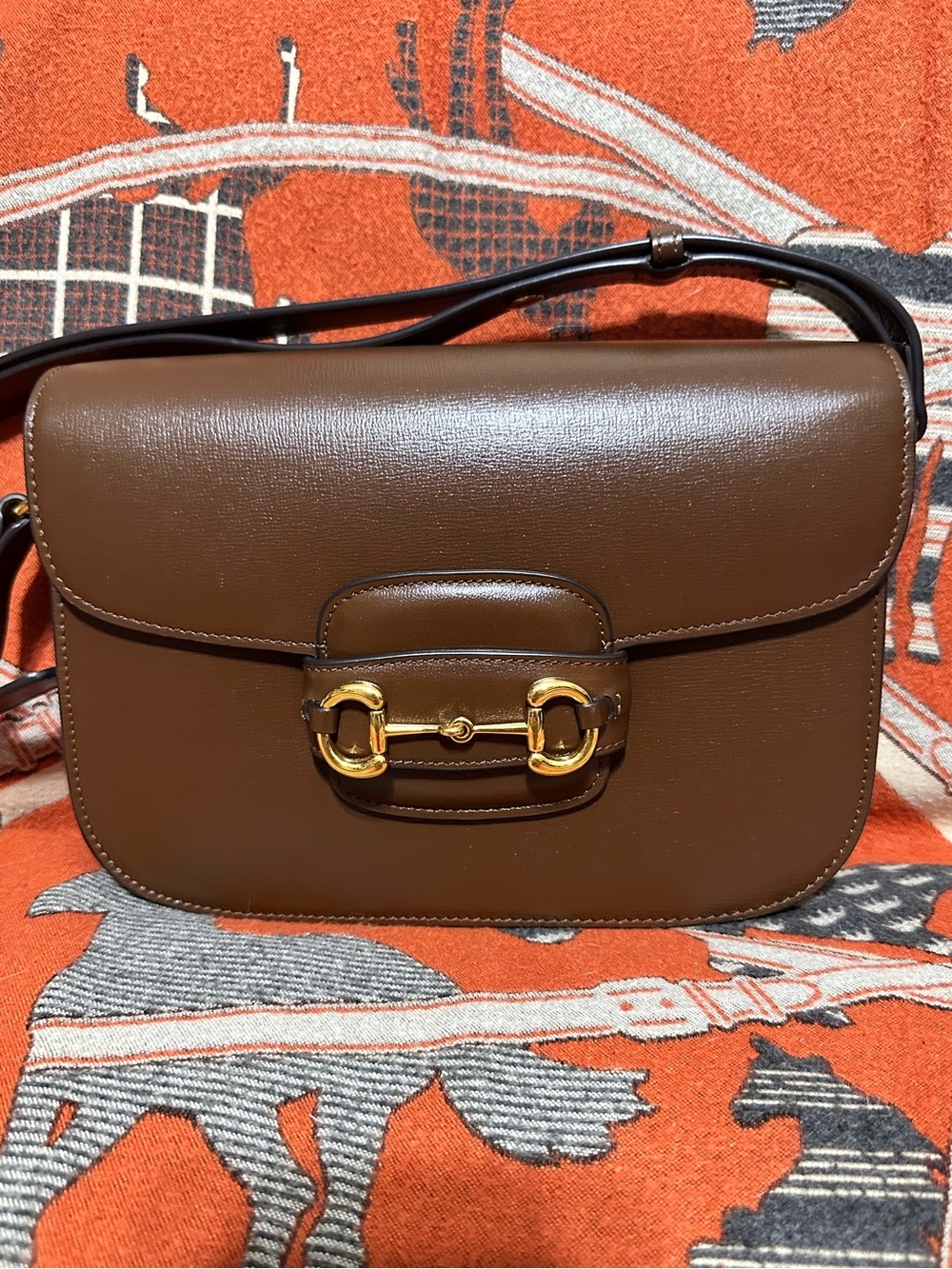 GUCCI ❤️🌟HORSEBIT 1955 RICH BROWN  BAG⭐️